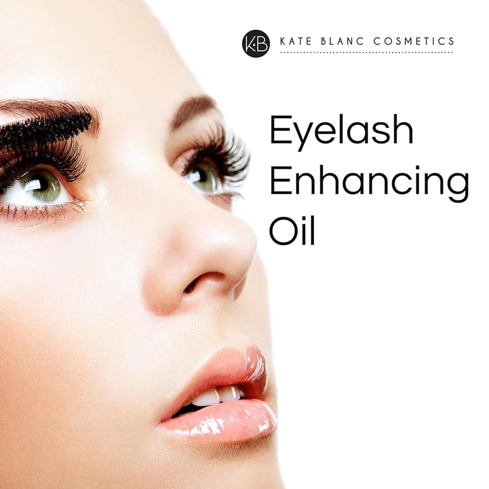 Kate Blanc Cosmetics Castor Oil dropper used for precise lash line application.