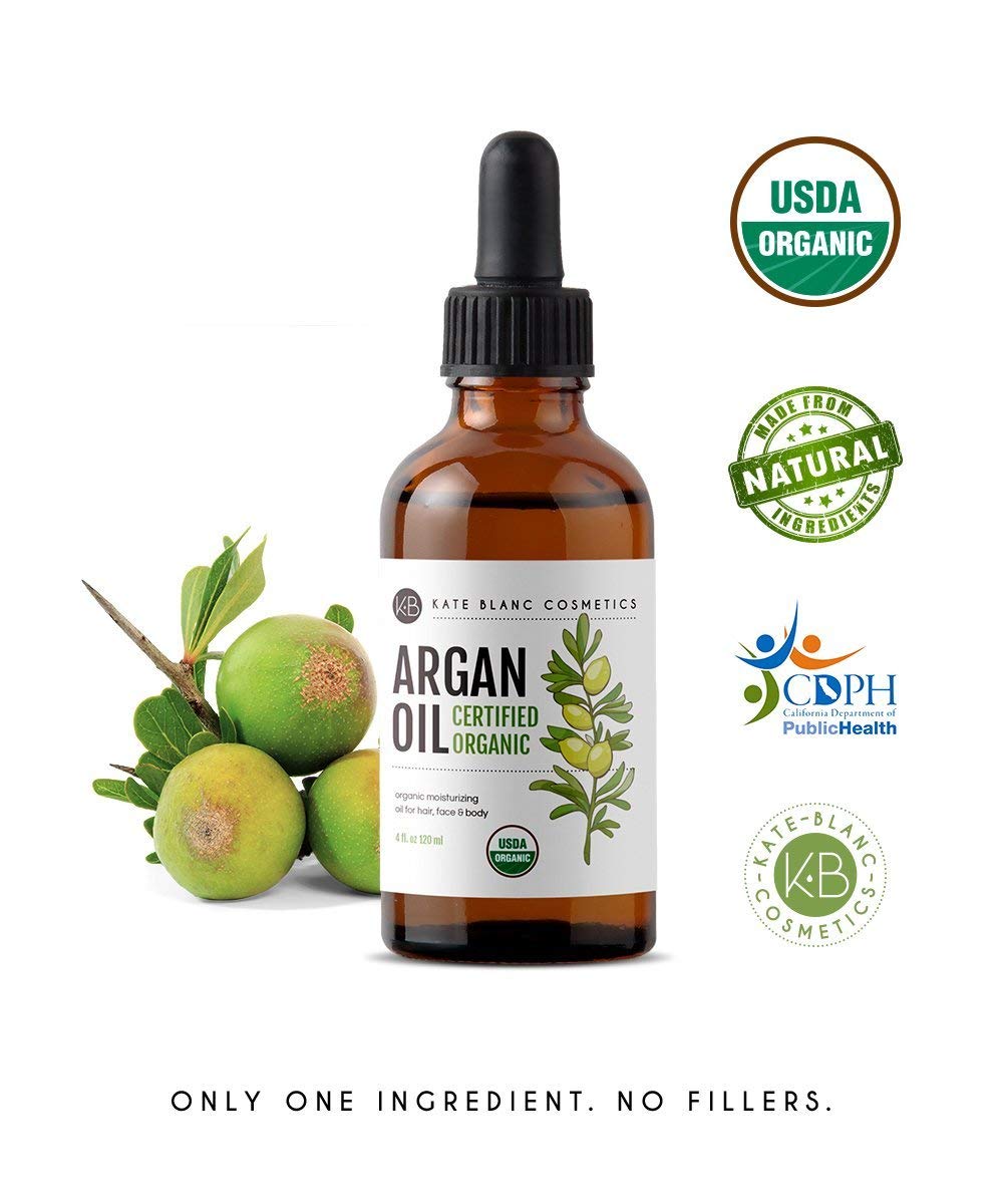 Kate Blanc Cosmetics argan oil frizz-control shine for hair