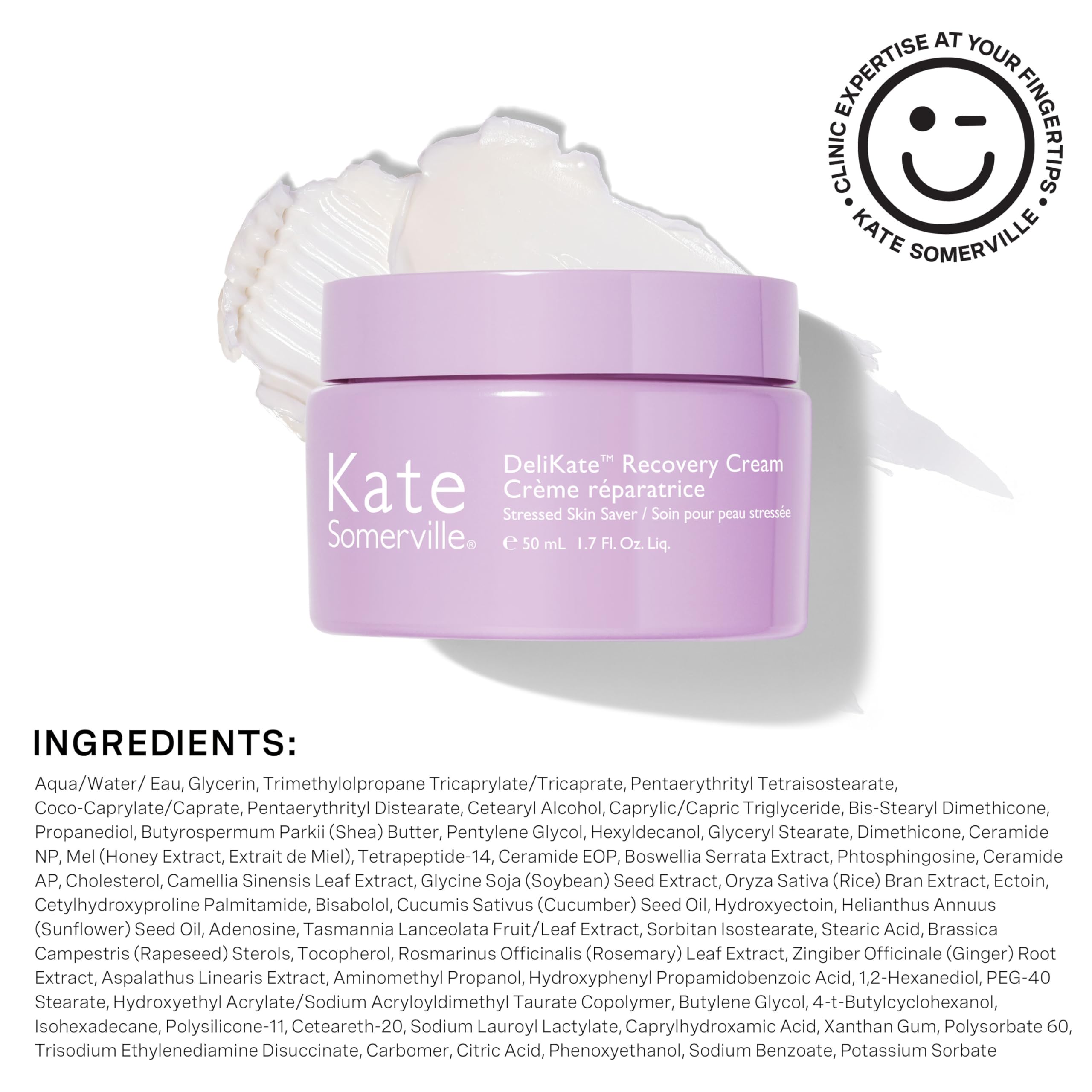 Kate Somerville DeliKate Recovery Cream Hollywood clinic origin concept