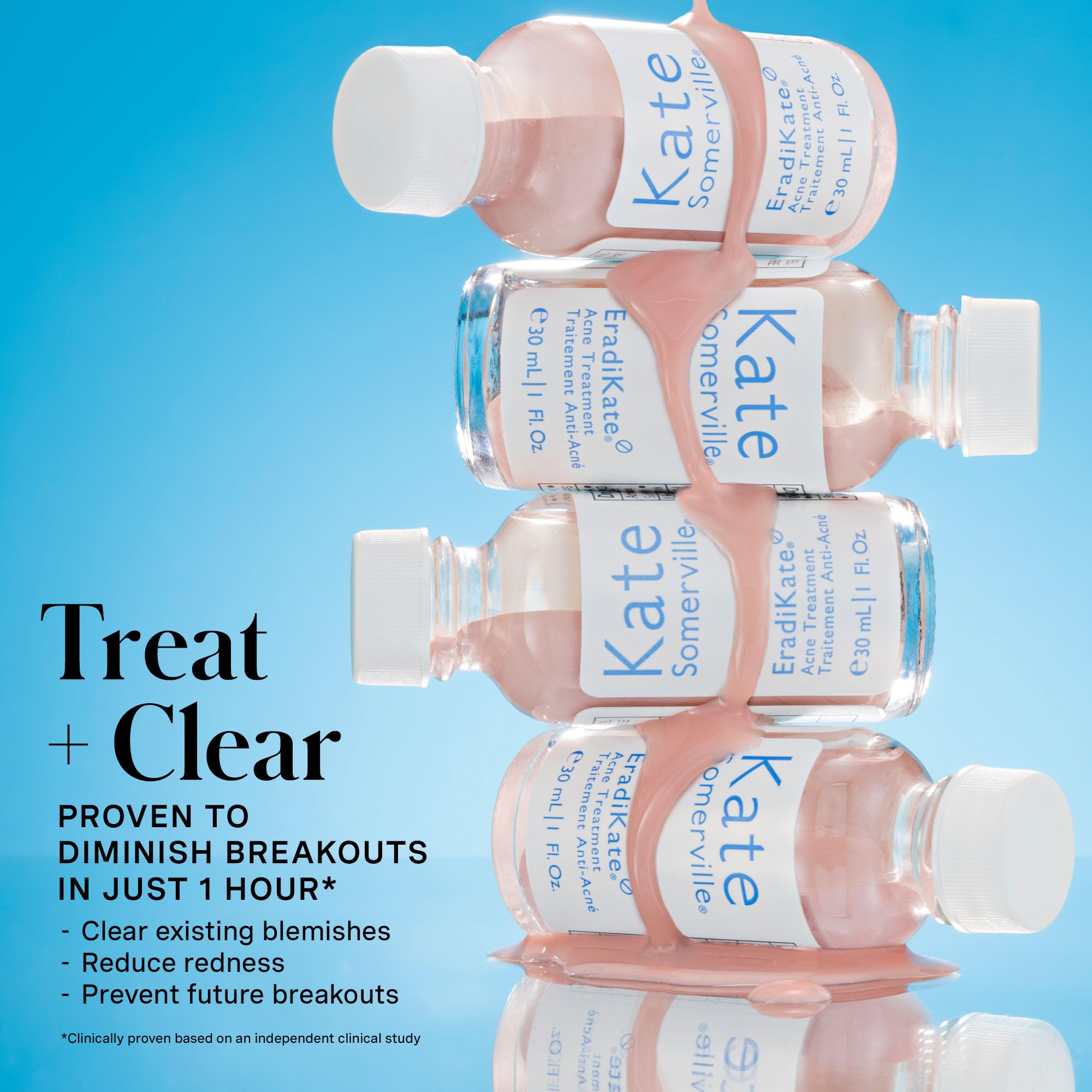 Applying Kate Somerville EradiKate Acne Treatment for targeted spot care on skin