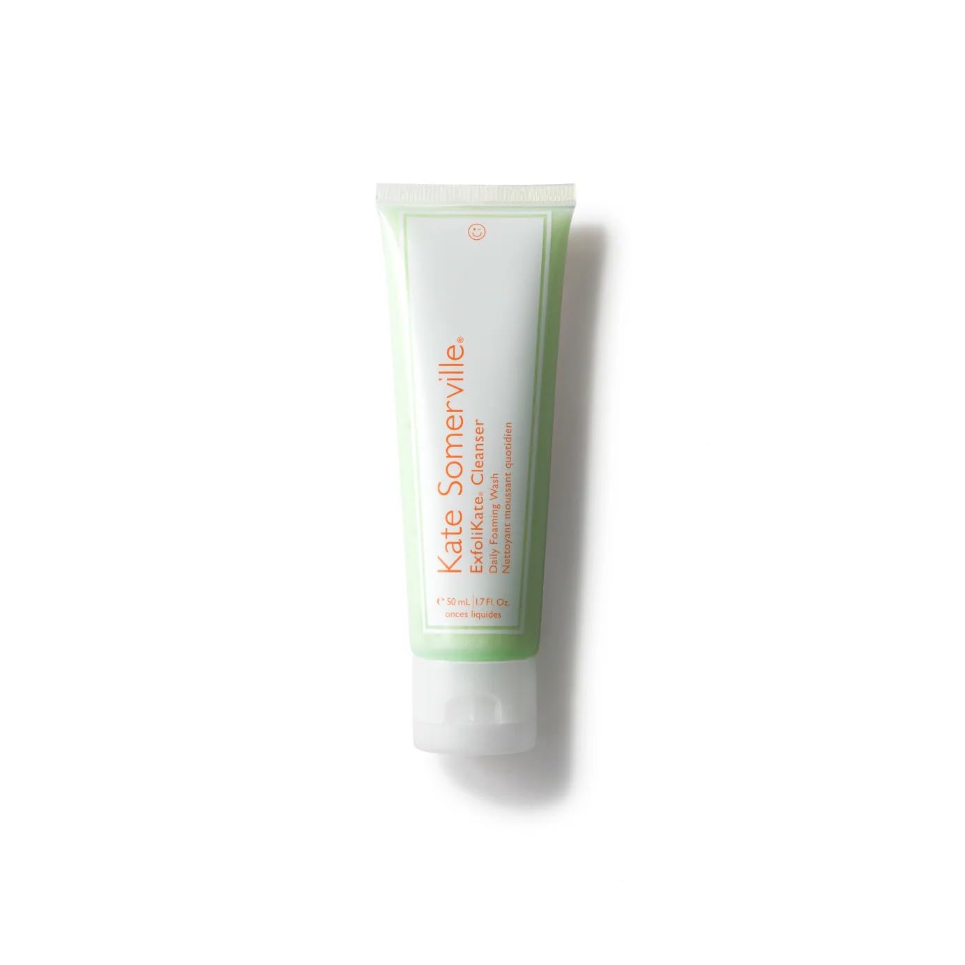 Kate Somerville ExfoliKate Cleanser bottle shows daily exfoliation for refreshed skin.