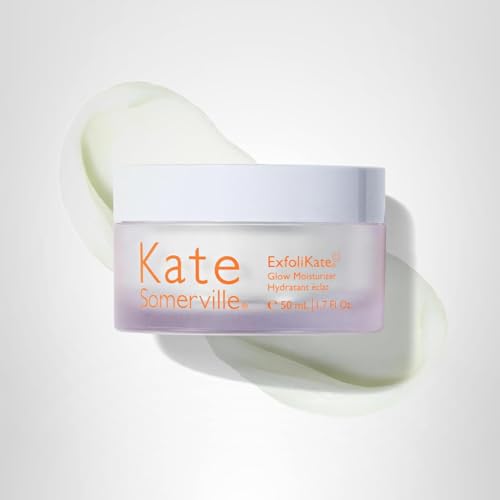 Applying Kate Somerville Glow Moisturizer for a luminous daily glow