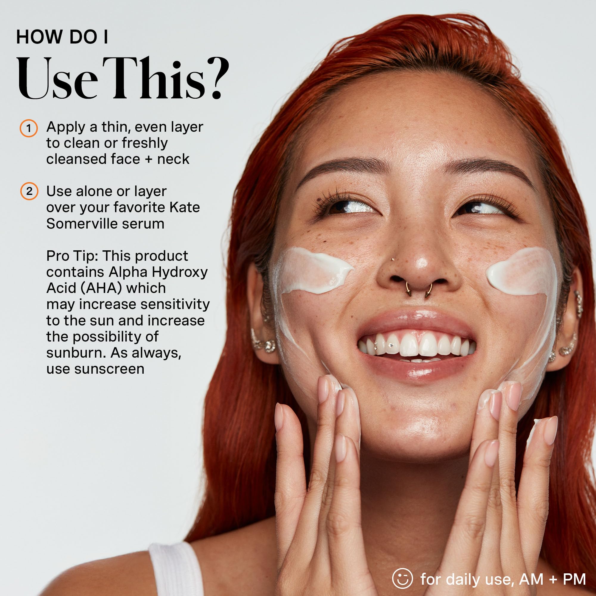 Morning routine with Kate Somerville Glow Moisturizer delivering hydration and radiance