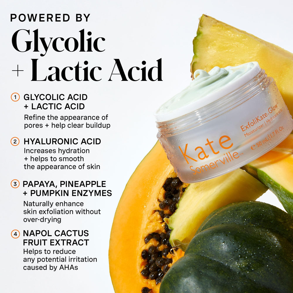 Kate Somerville Glow Moisturizer packaging showing clean formula for daily glow