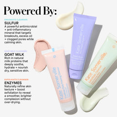 Kate Somerville Goat Milk Cleanser bottle delivering gentle nourishment for dry, sensitive moments