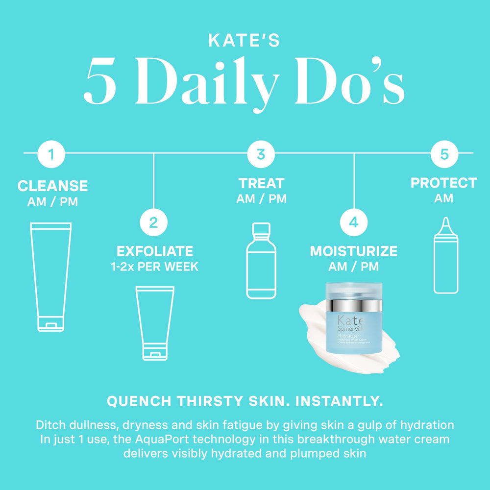 Morning routine with HydraKate for daytime hydration boost