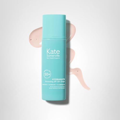 Close-up packaging detail of HydraKate Illuminating Sunscreen Drops