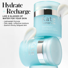HydraKate cream swatch spread on skin for quick, cooling hydration