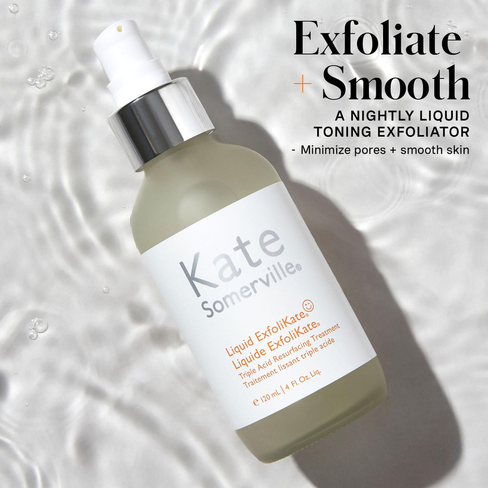 Nightly application scene showing Kate Somerville ExfoliKate in use