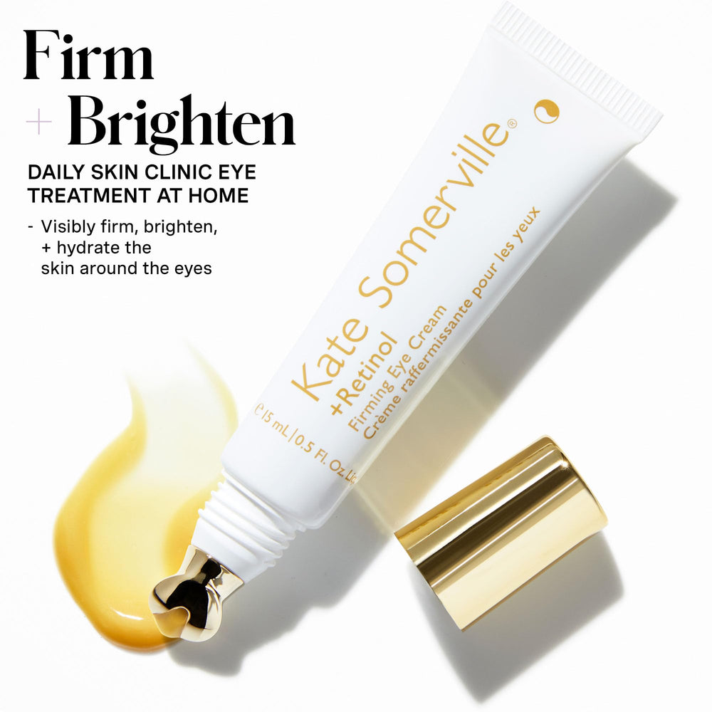 Application near under-eye area of Kate Somerville Retinol Firming Eye Cream for hydration