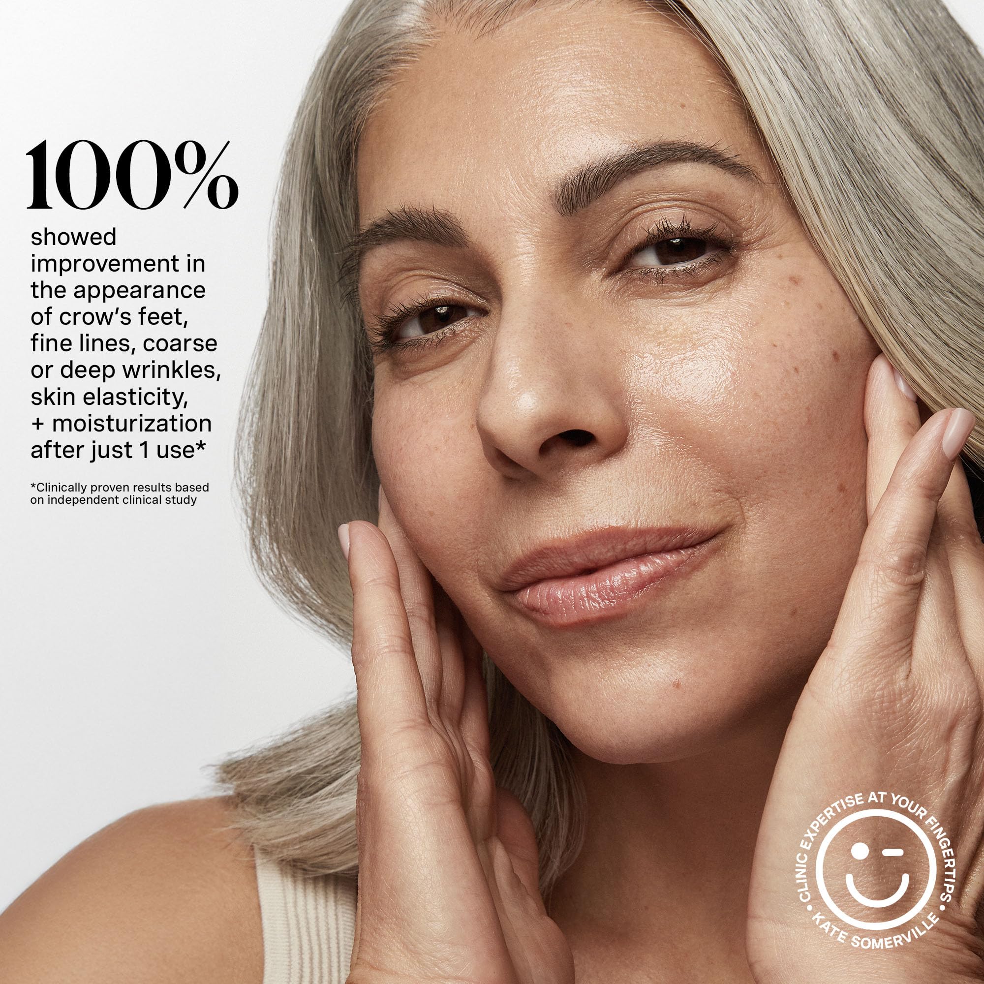 Kate Somerville Wrinkle Warrior hydration action captures multi-depth HA hydration