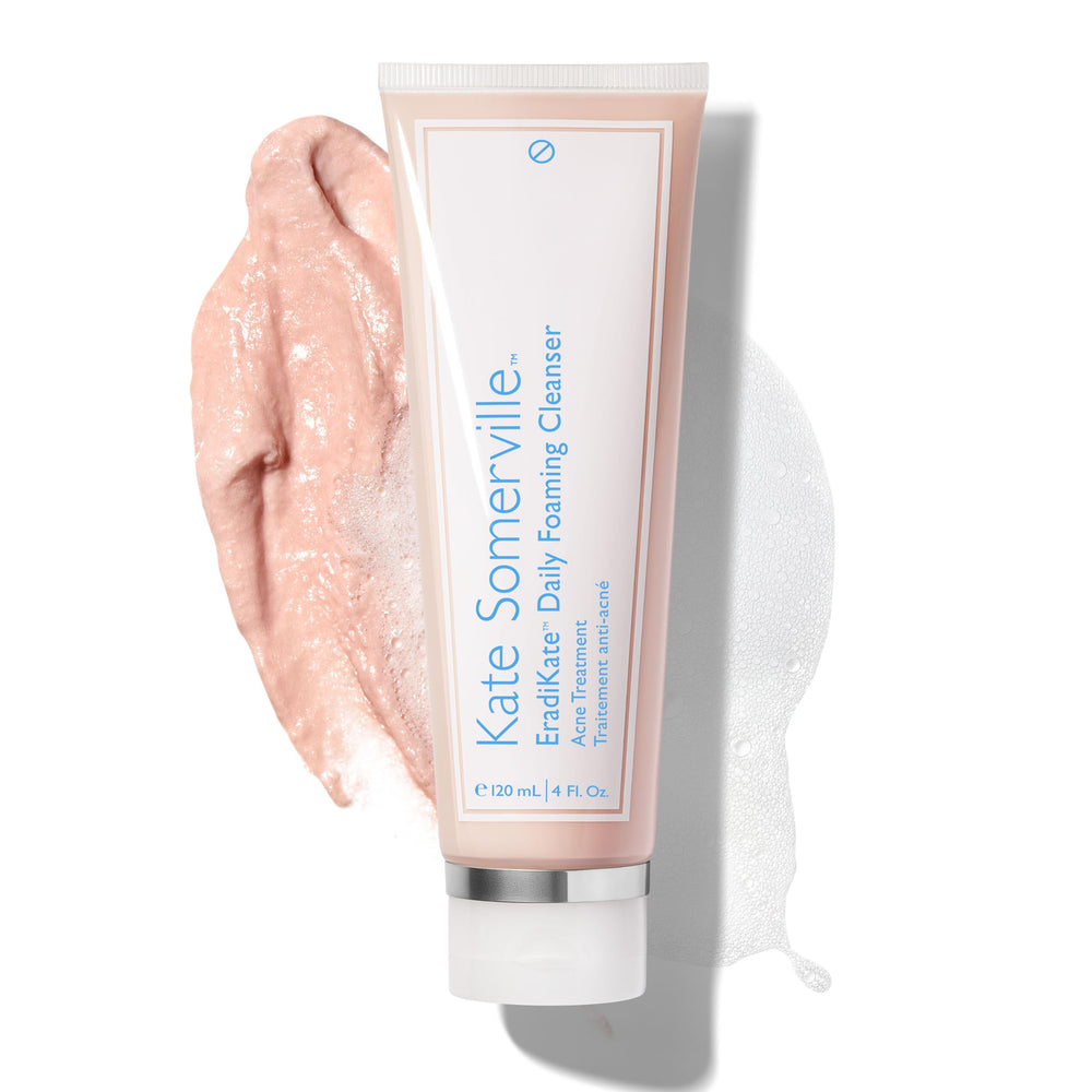 Kate Somerville EradiKate foaming cleanser bottle for daily medicated cleansing to help clear pores.
