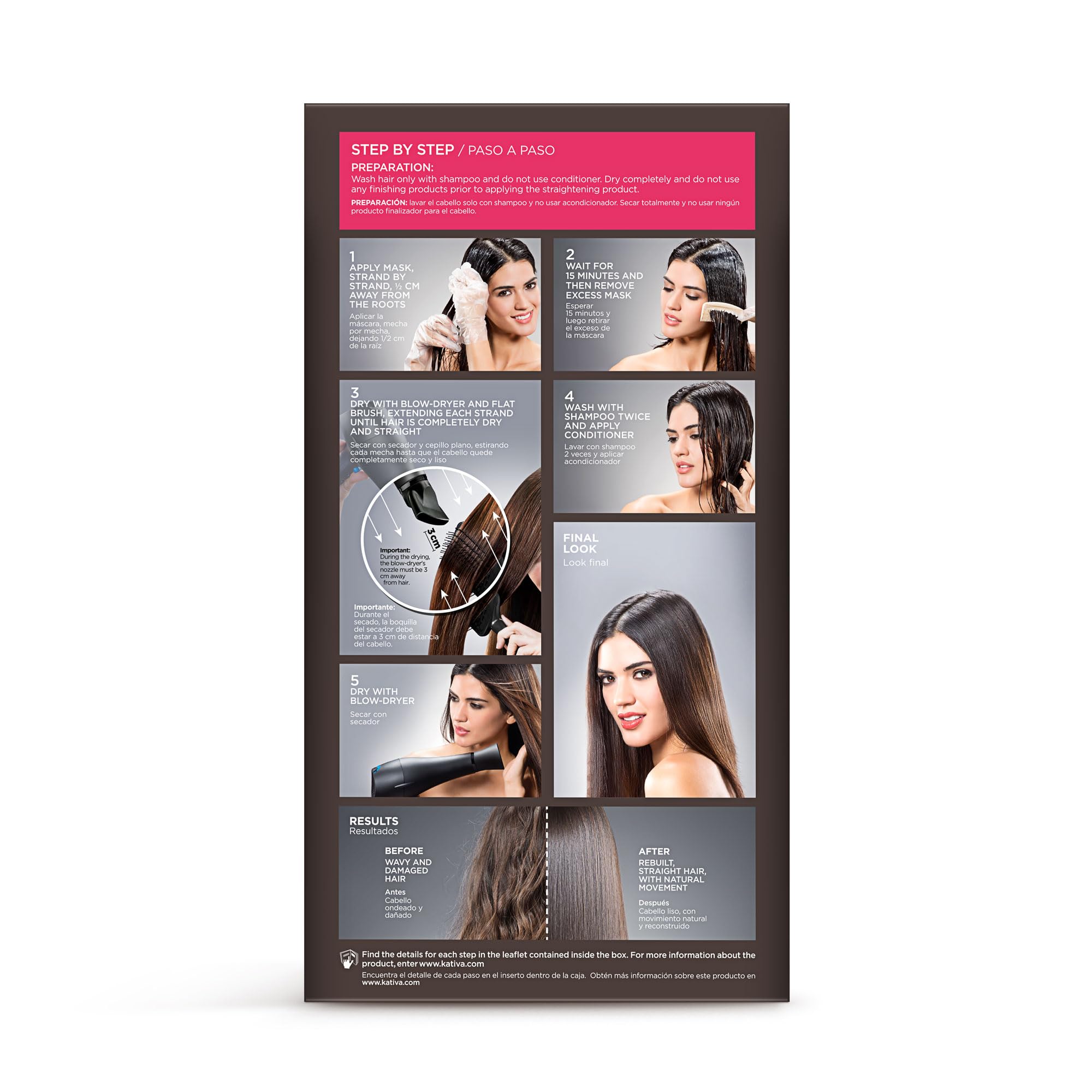 KATIVA Anti-Frizz Xtreme Care post treatment shampoo preserves results and gentle color care