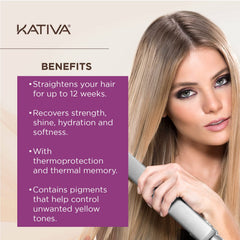 KATIVA blonde-kit pre-treatment shampoo for gentle cleansing before straightening