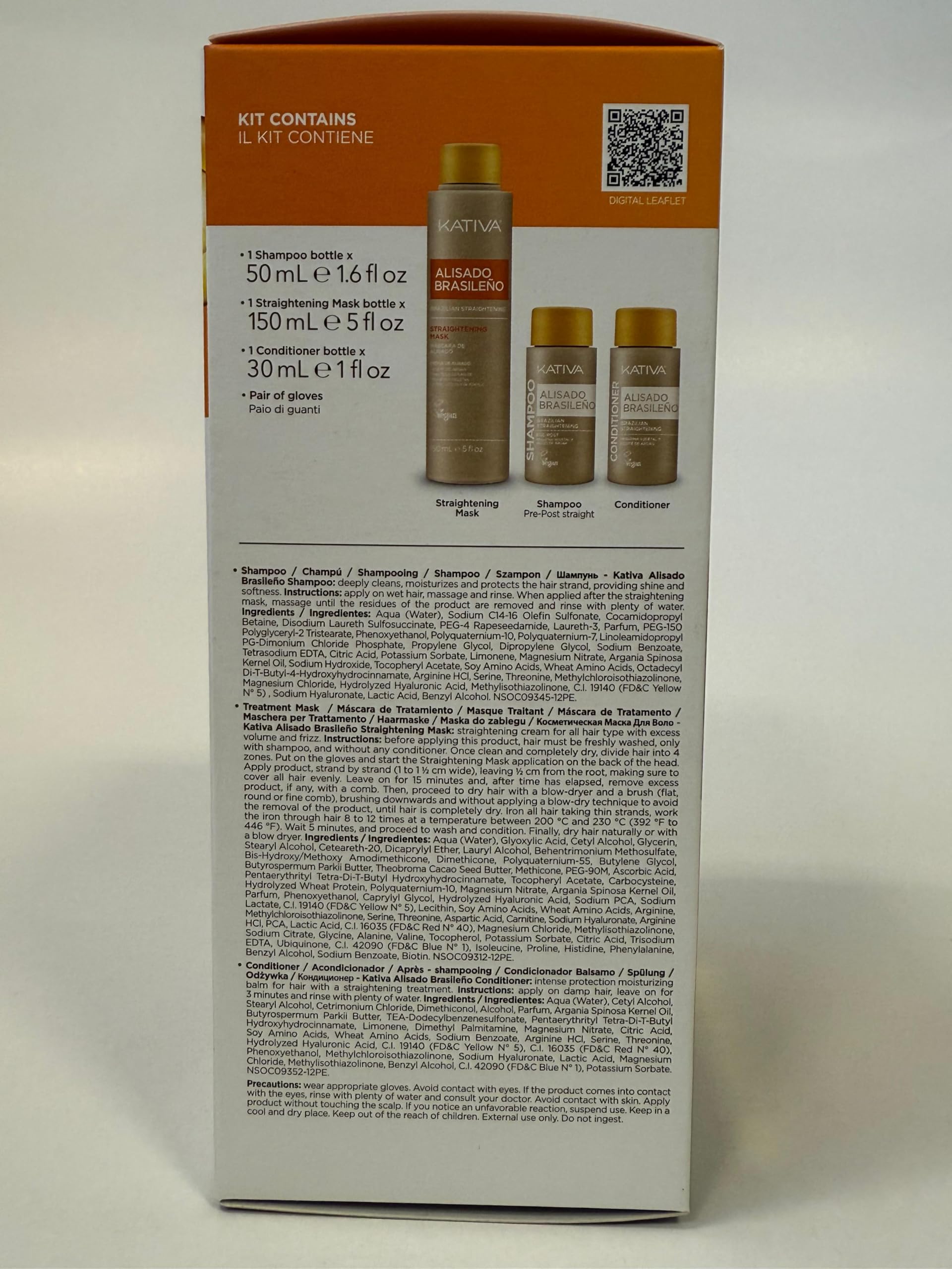 KATIVA before-after comparison highlights frizz reduction and smoother texture.