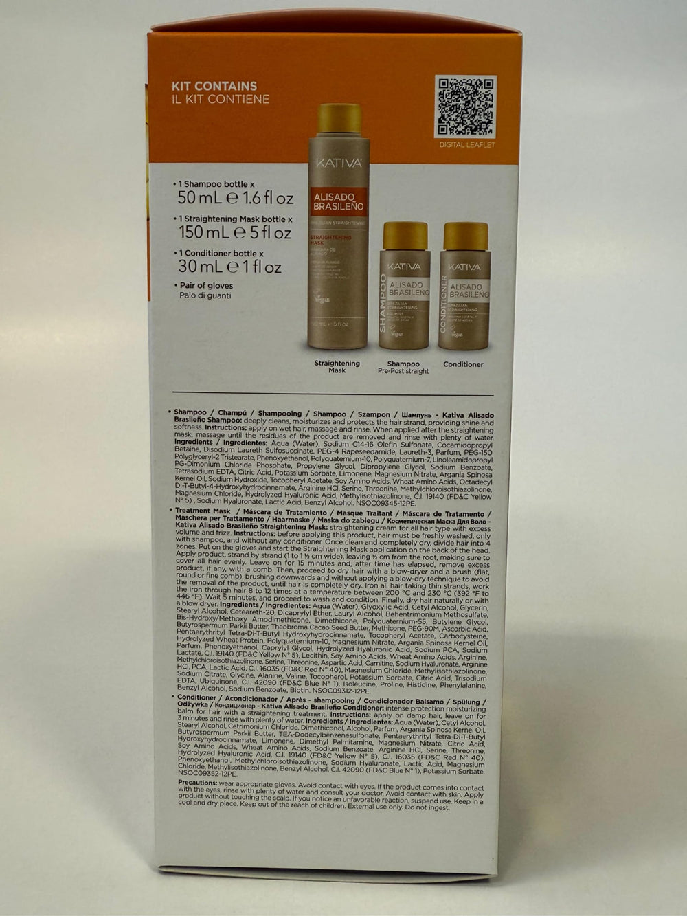 KATIVA before-after comparison highlights frizz reduction and smoother texture.