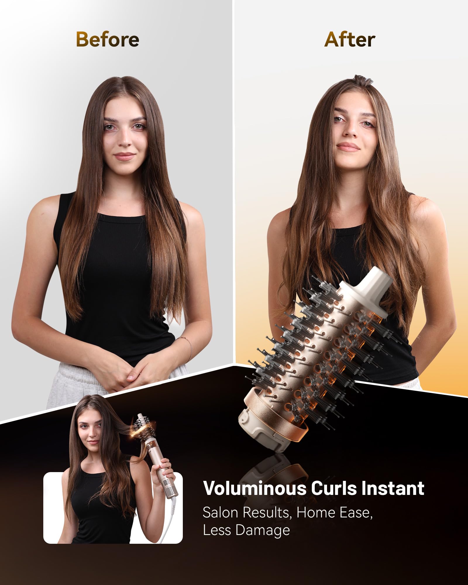 KAUGIC 6-in-1 hyper-speed motor powers fast drying for busy mornings