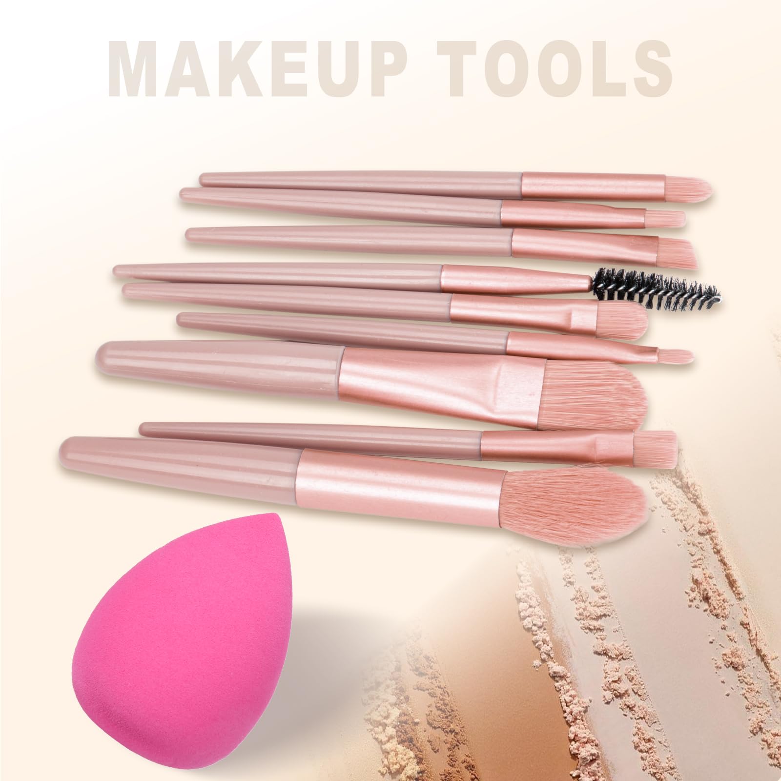 KAVCENT makeup brush set ready for precise application