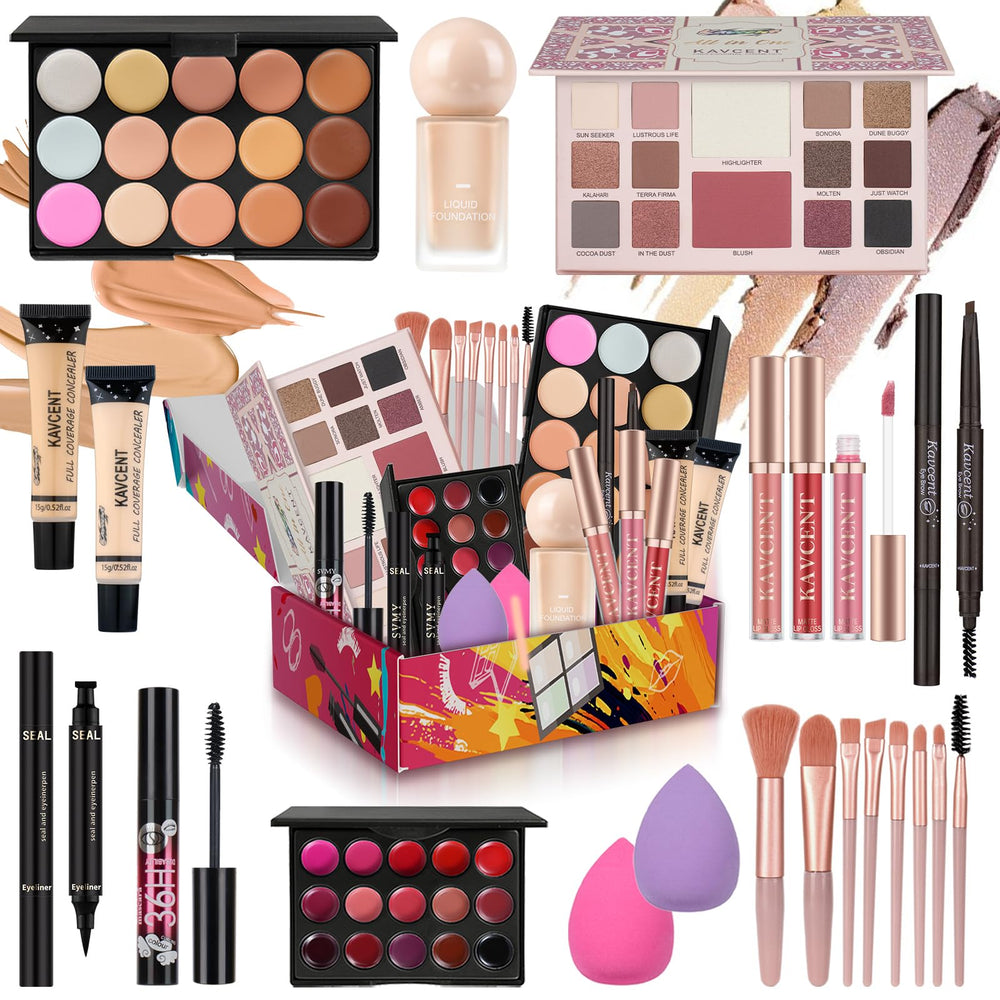 KAVCENT makeup kit 14-color palette offers versatile shades for daily looks
