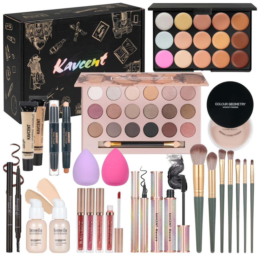 KAVCENT makeup kit 18-color eyeshadow palette for versatile looks