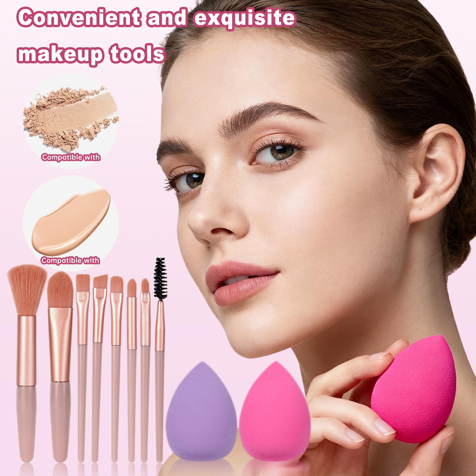 KAVCENT compact case keeps makeup organized for on-the-go routines