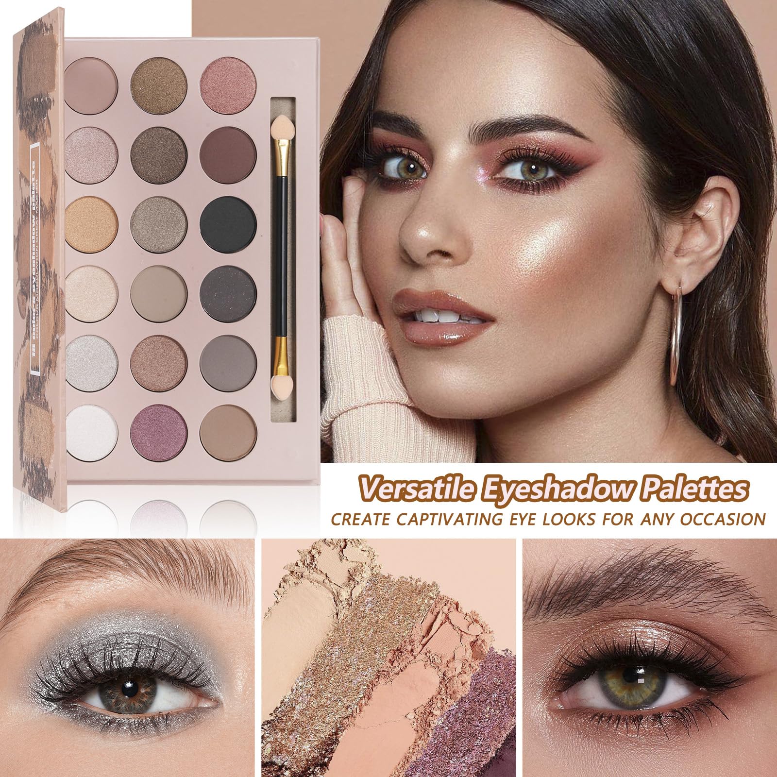 KAVCENT makeup kit mascara eyeliner brow pencil for defined eyes