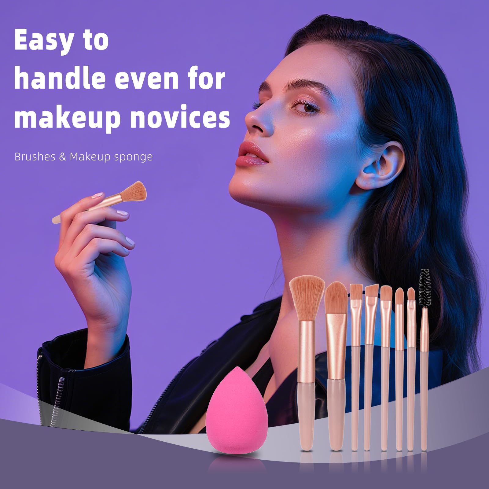 KAVCENT Makeup Kit brushes set clean blending for professional-looking makeup