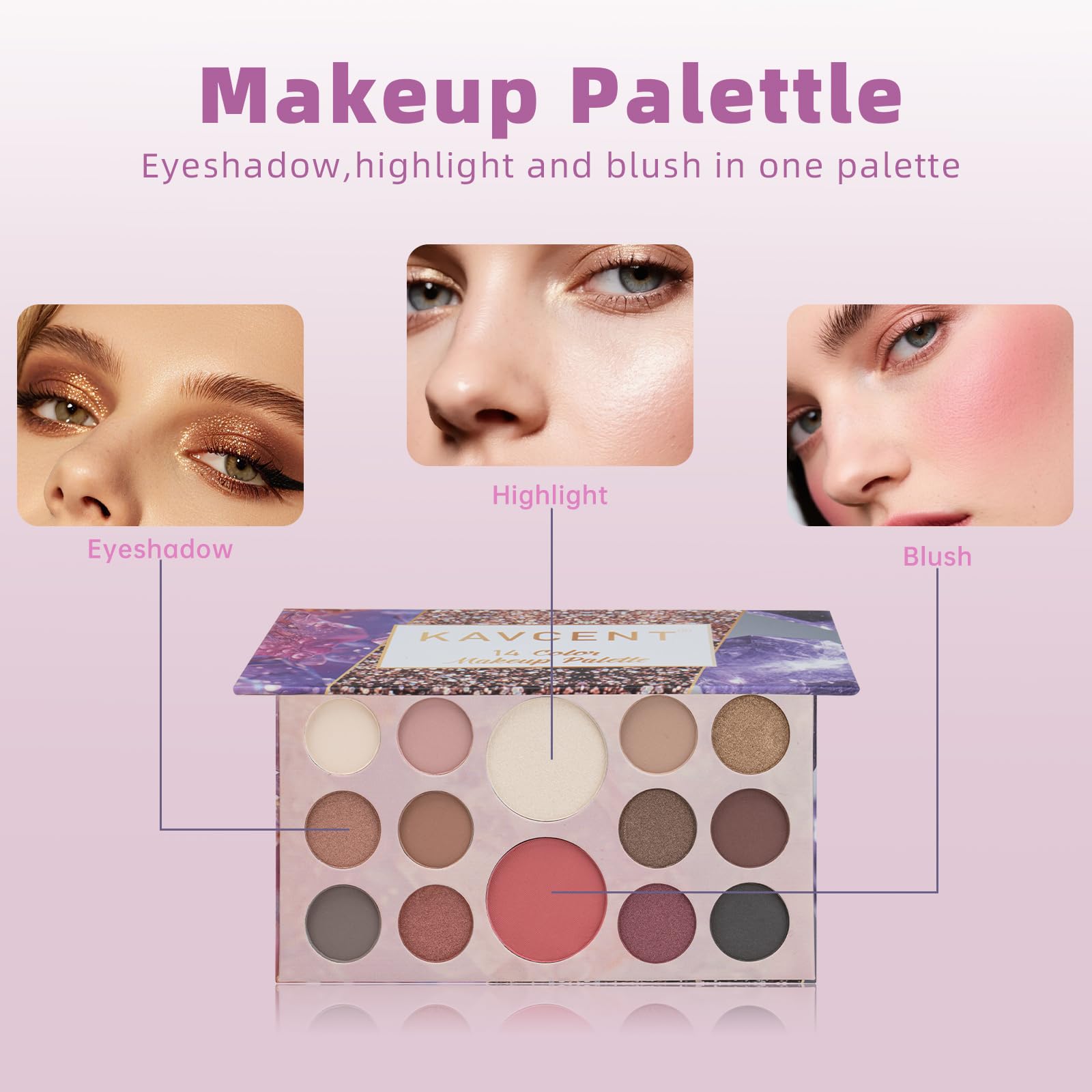 KAVCENT makeup kit for teens foundation bottle delivers even-toned skin for daily wear.
