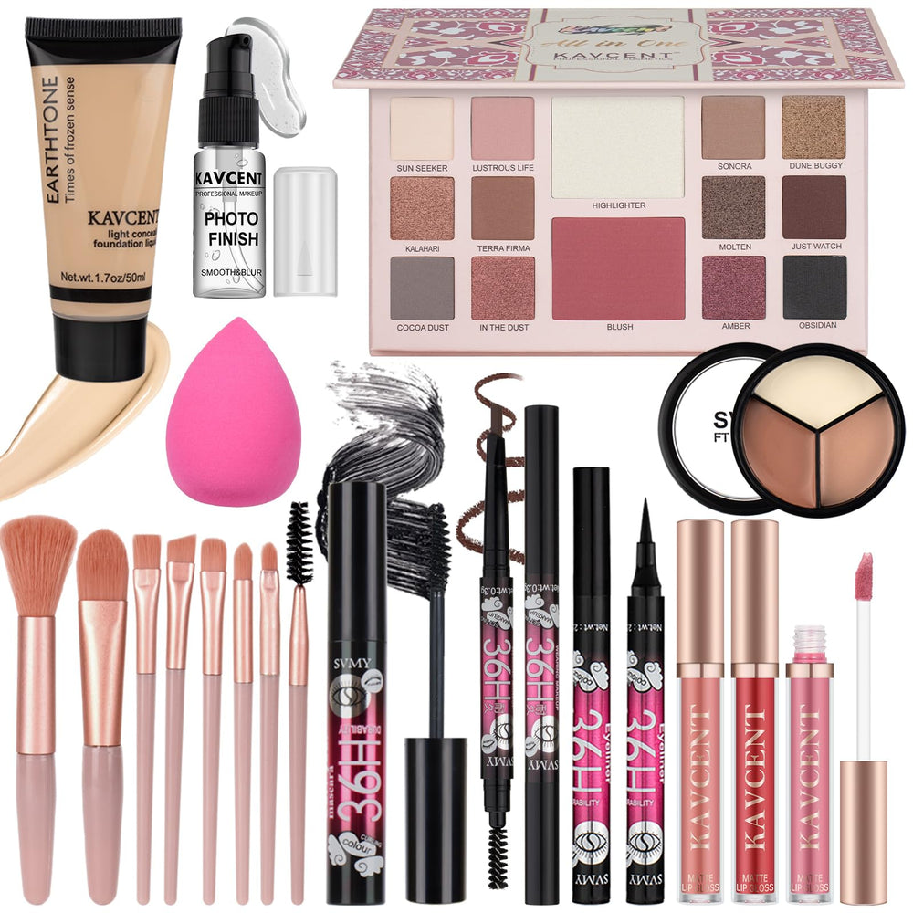 KAVCENT makeup palette with vibrant colors for versatile looks