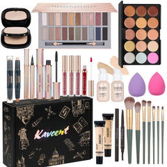 KAVCENT makeup set 20-color eyeshadow palette offers versatile shades for day-to-night looks.
