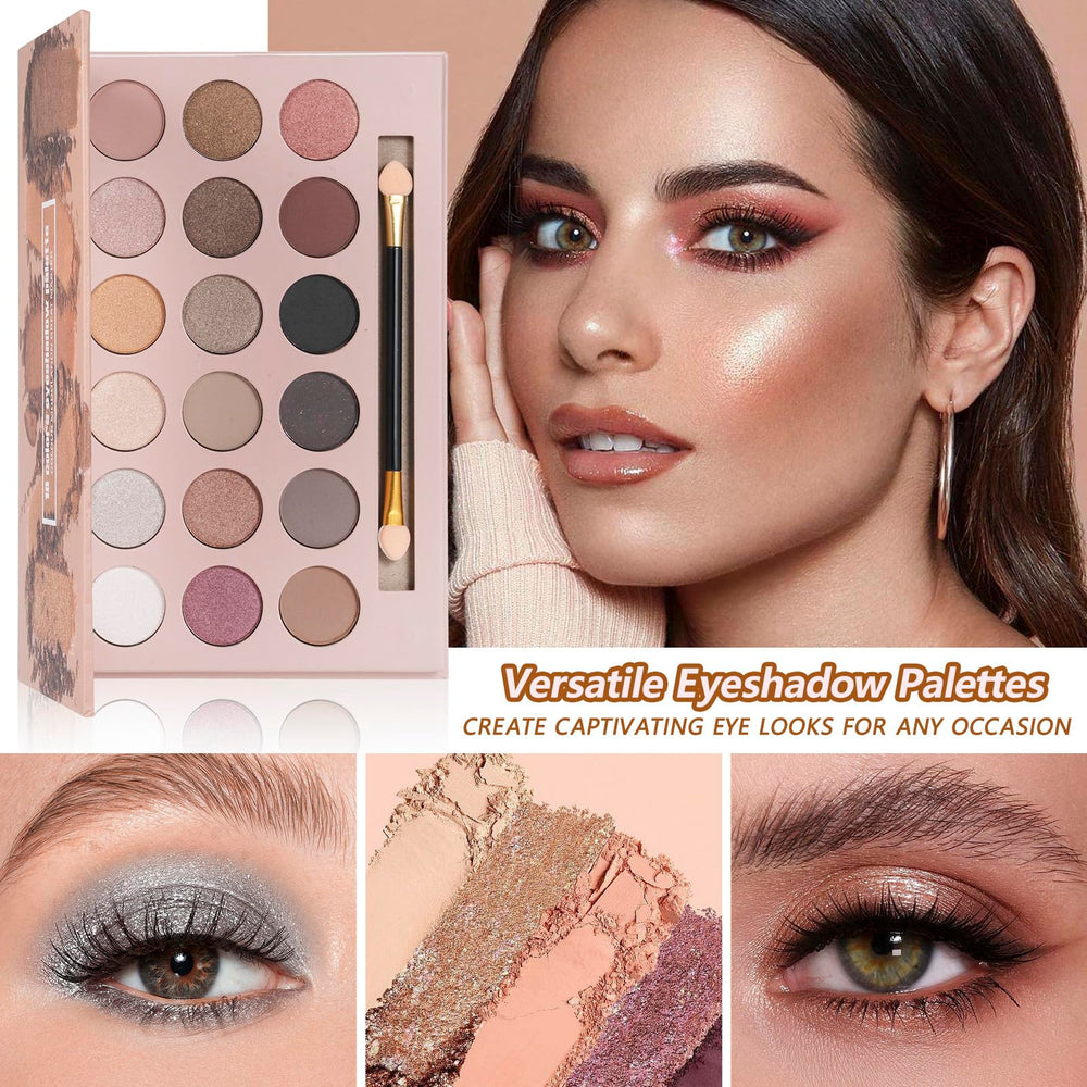 KAVCENT makeup set eyebrow-pencil-eyeliner enables precise shaping and definition.