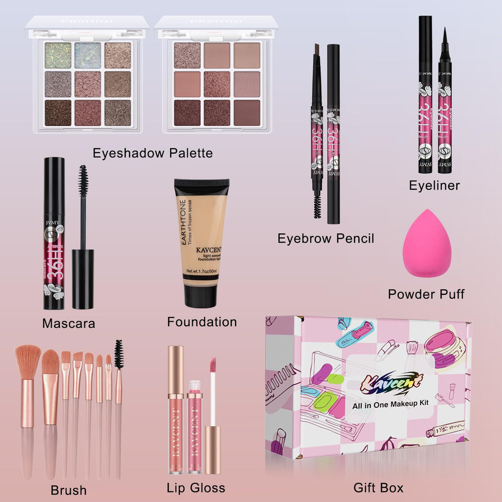 KAVCENT teens eyeshadow palette 2pc for versatile day-to-night color and creative expression.