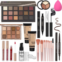 KAVCENT 18-color eyeshadow palette in teen makeup kit enables versatile everyday looks