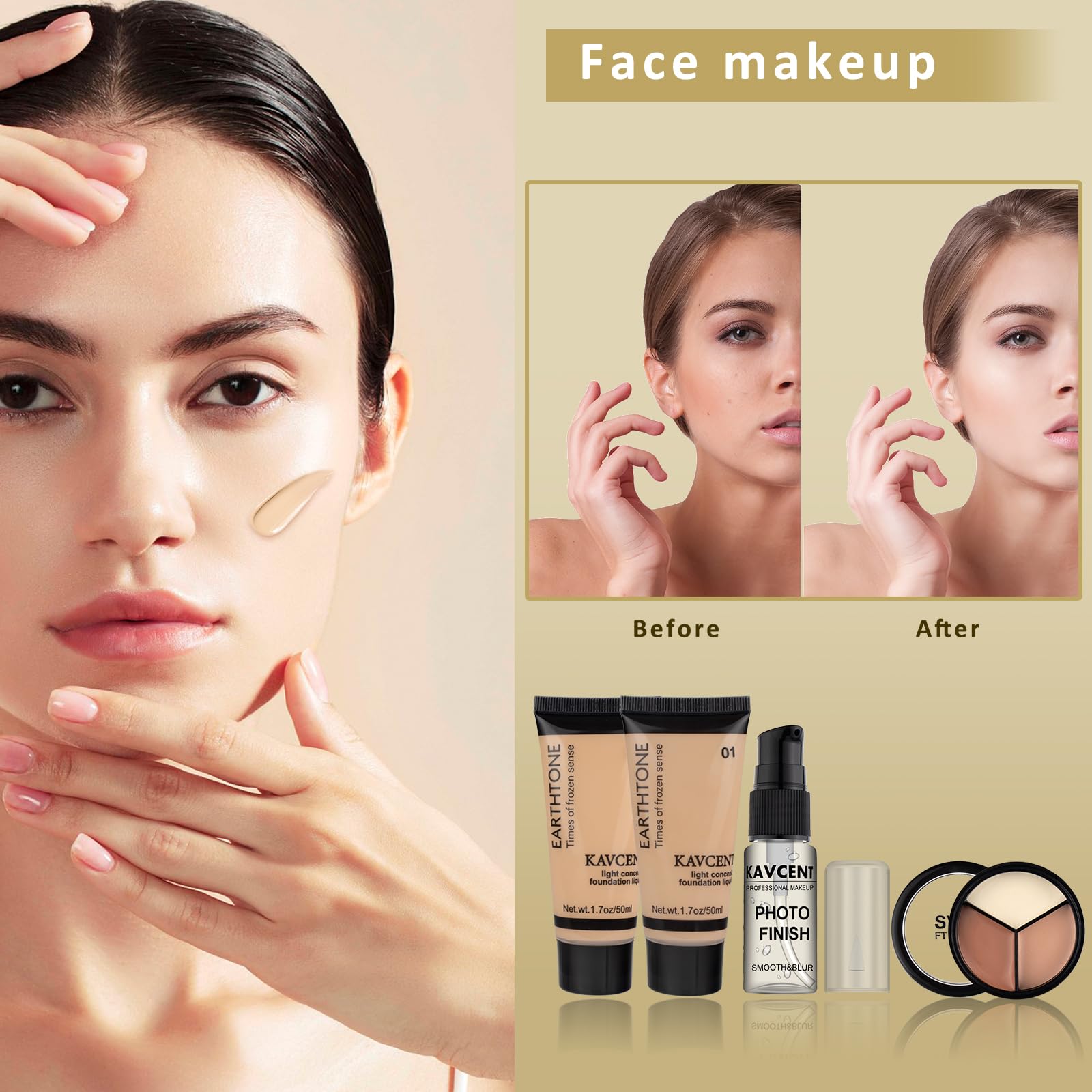 KAVCENT concealer helps hide blemishes and brighten under eyes