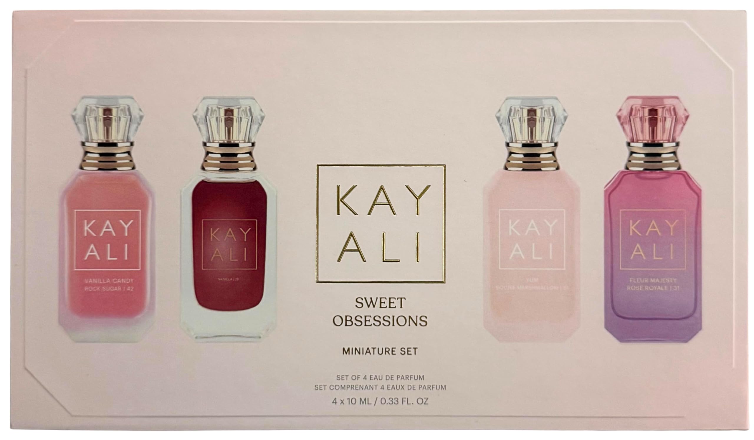 KAYALI Sweet Obsessions Vanilla Candy Rock Sugar mini bottle for on-the-go layering