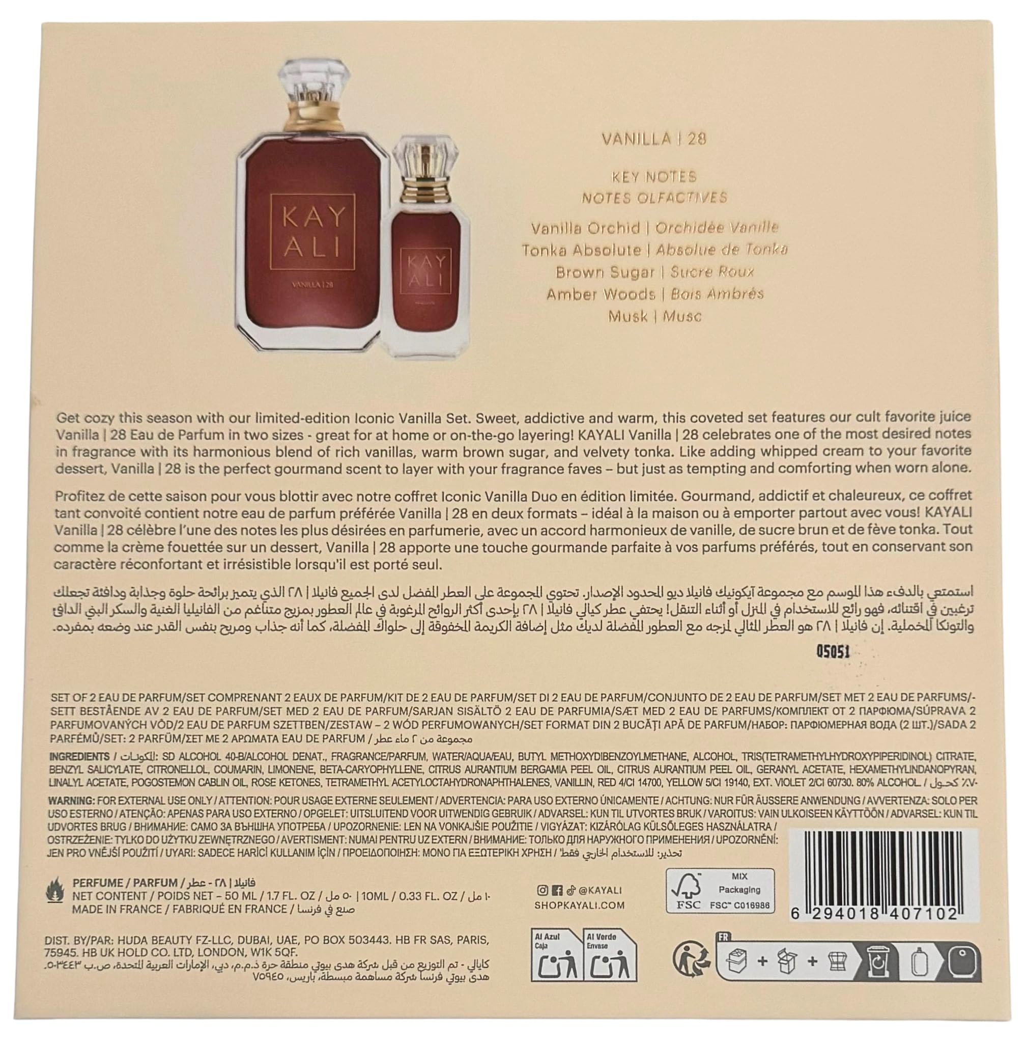 KAYALI Vanilla 28 gift box evokes luxurious indulgence for gifting