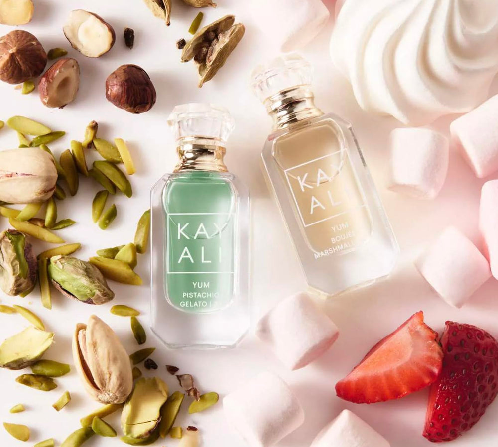 Kayali Yum Boujee Marshmallow 5ml bottle, compact option for comforting, sweet notes on the go.