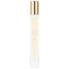 KAYALI Yum Boujee Marshmallow 81 travel spray bottle for on-the-go freshness.