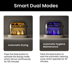 KAYUSO one-button operation simplifies drying and cleaning modes.