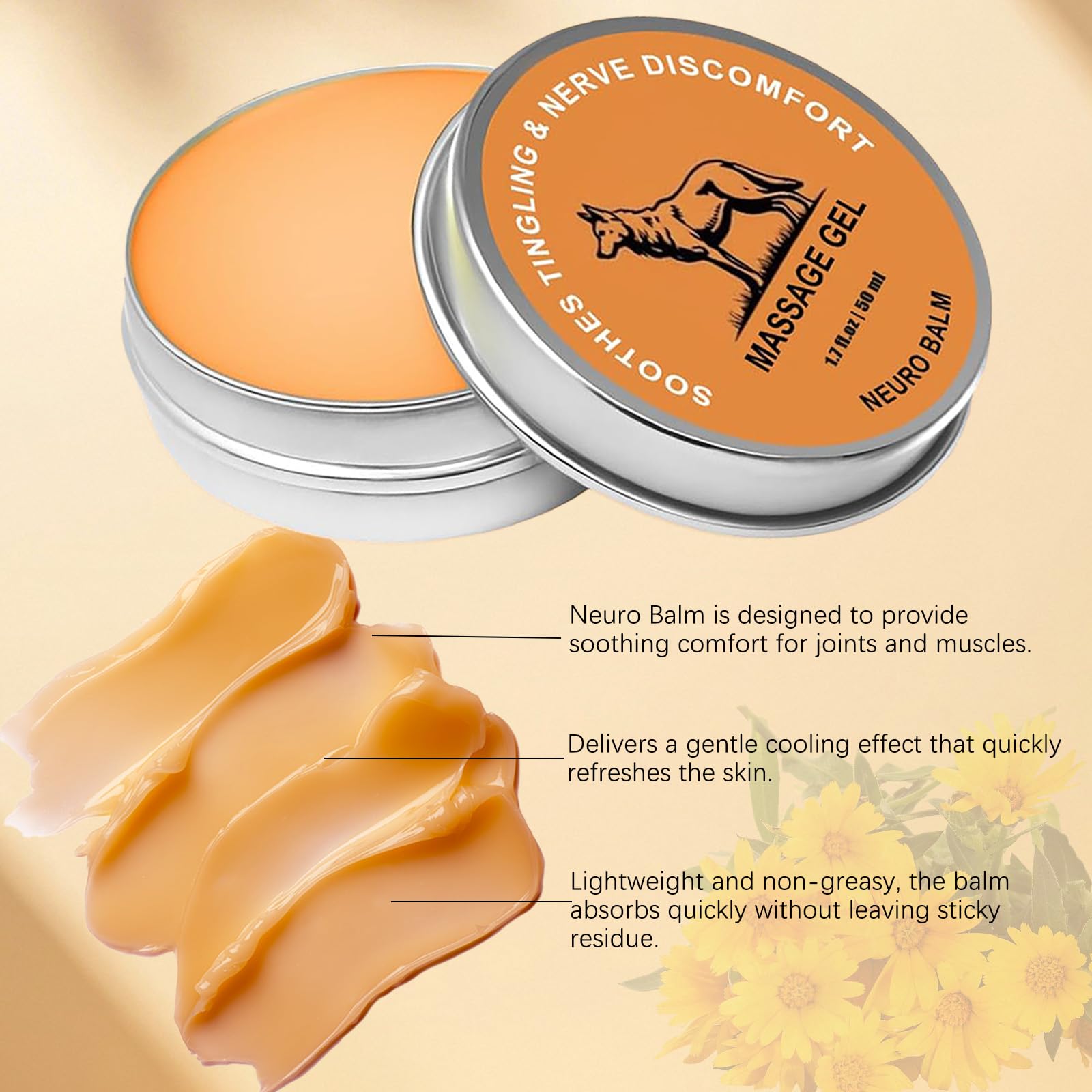 KBSBUBB Neuro Balm quick-absorption formula leaves no sticky residue