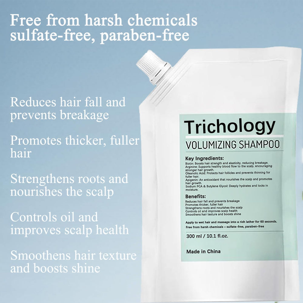 KBSBUBB Trichology Shampoo finish on hair — voluminous and resilient strands