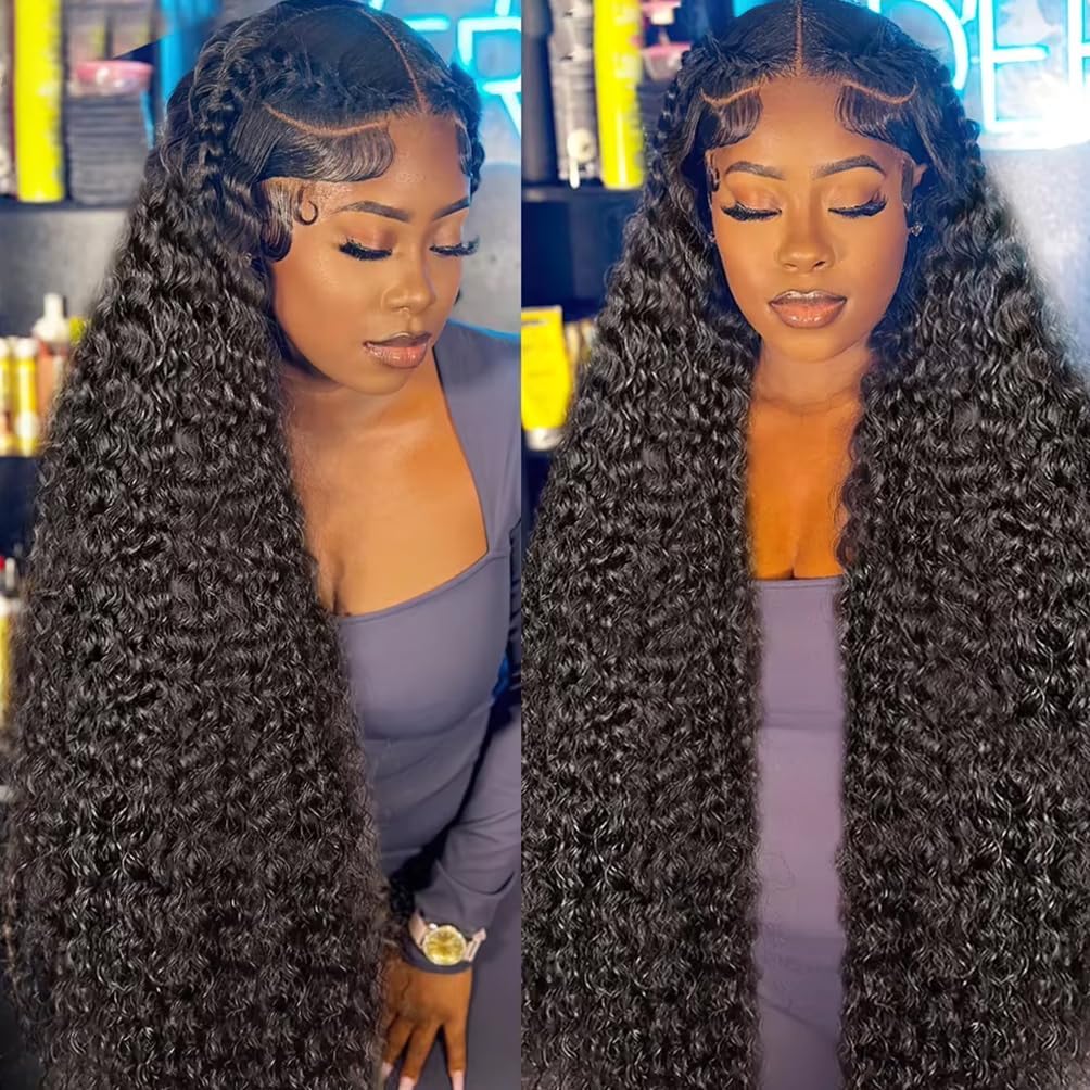 Kdmidun middle or side part wig for flexible styling.