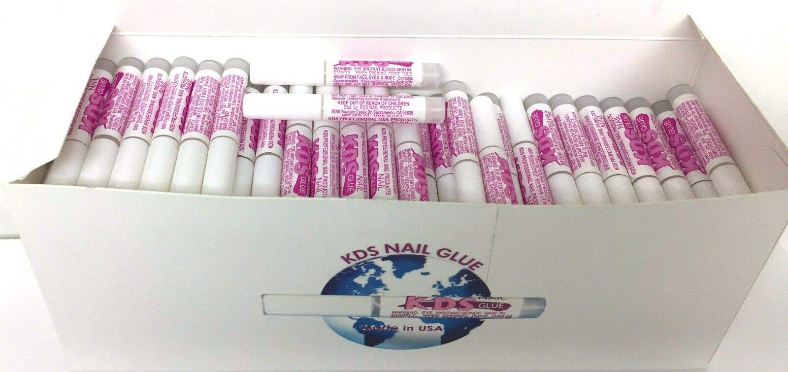 KDS nail tip glue 100pcs bottle ready for acrylic tips with strong bond