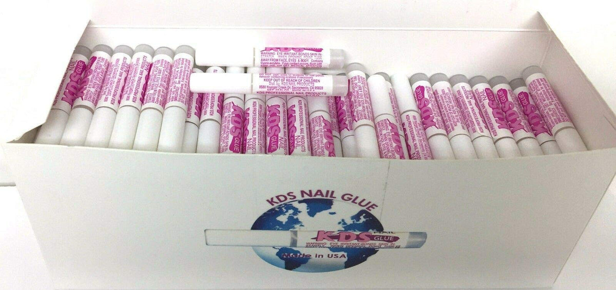 KDS nail tip glue 100pcs bottle ready for acrylic tips with strong bond