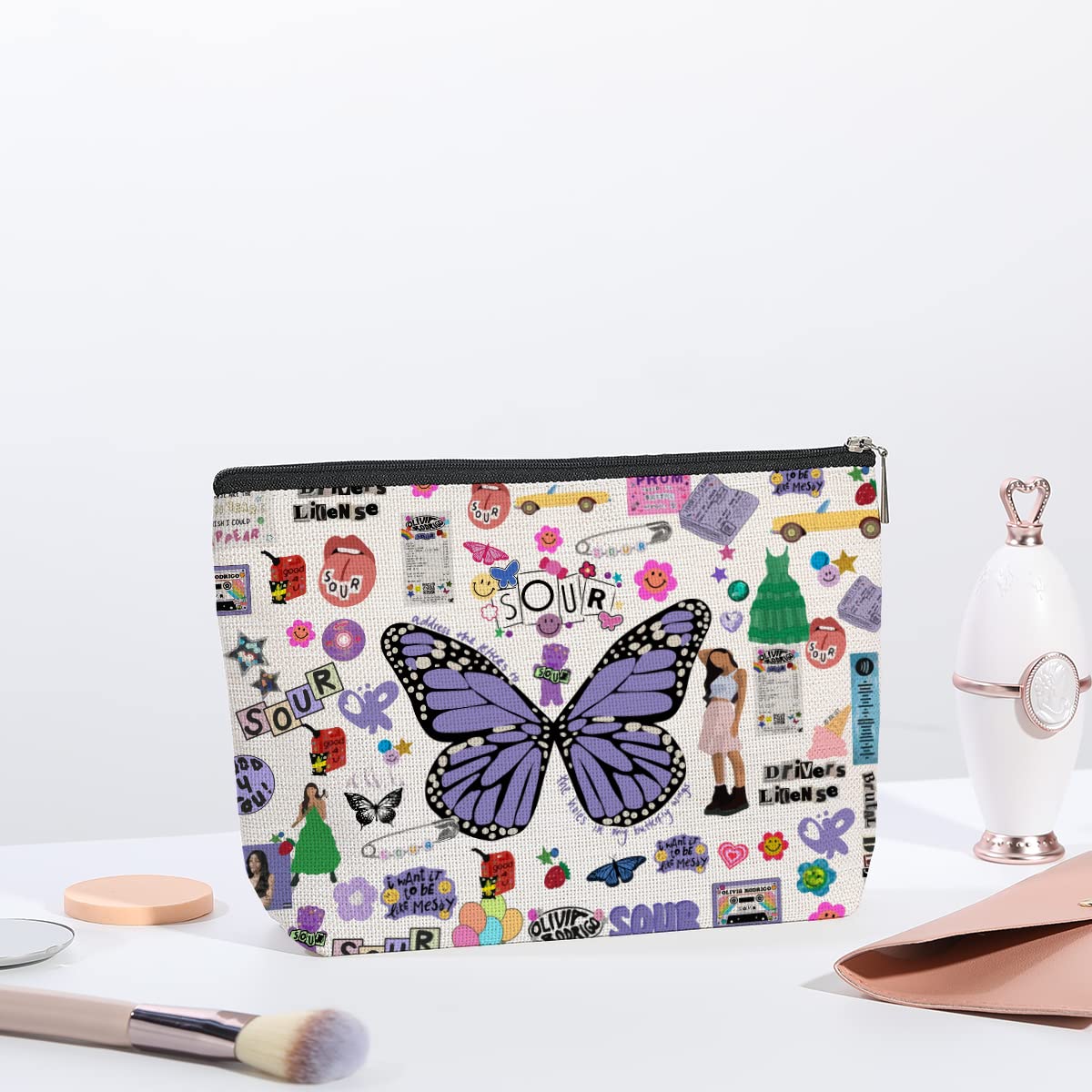 kdxpbpz music lovers gift bag cosmetics inside shows organized storage