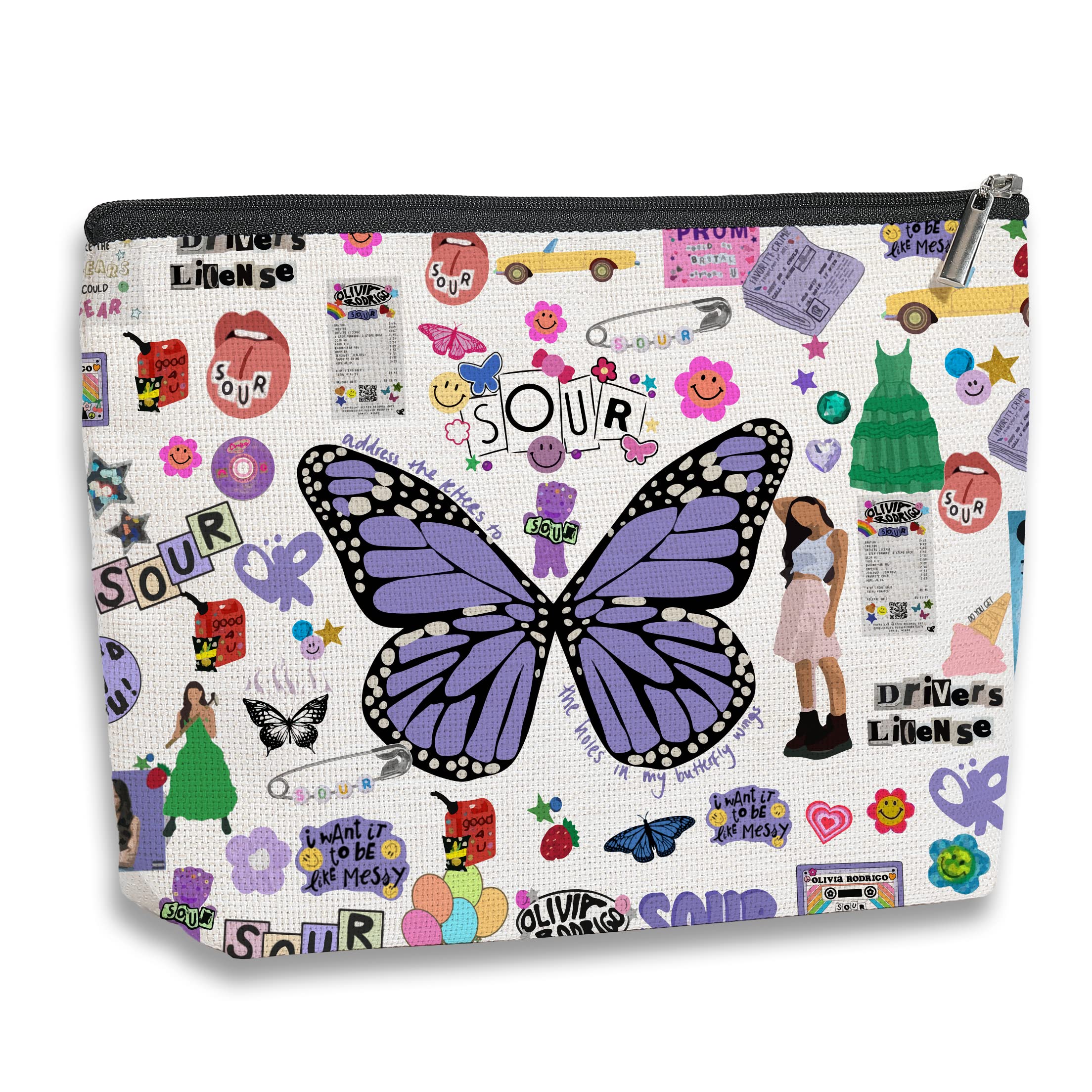 kdxpbpz music lovers gift bag front view for stylish on-the-go cosmetics
