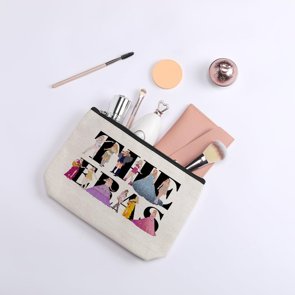 kdxpbpz Singer Makeup Bag size-dimensions demonstrate compact portability for on-the-go use.