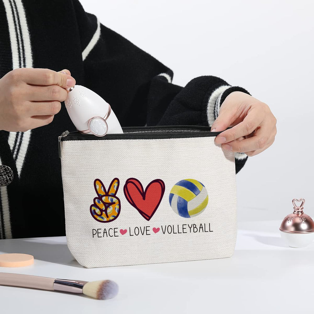 kdxpbpz volleyball daily-outing cosmetic bag keeps essentials neatly organized.