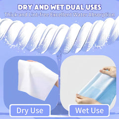 KeeiZoes dual-sided face towel designed for gentle wipe and deeper clean