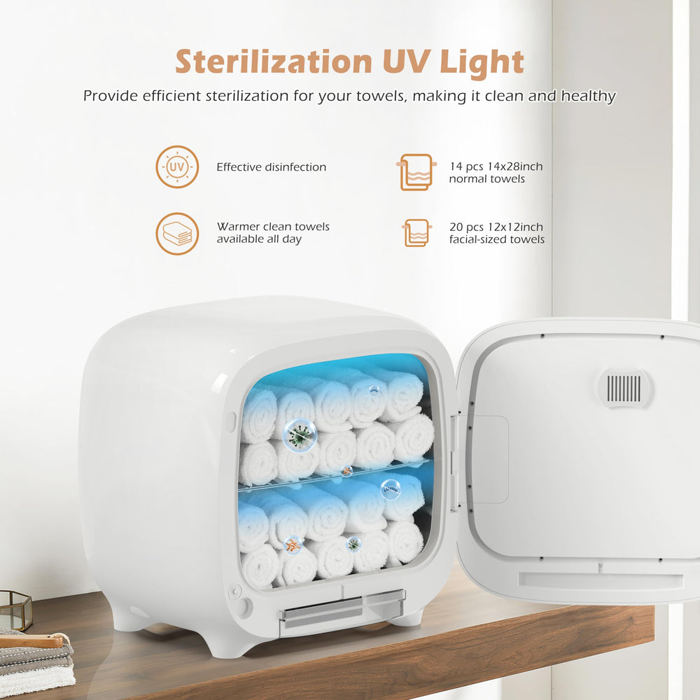 Keenray 13L towel warmer cabinet aromatherapy diffuser adds spa-like fragrance